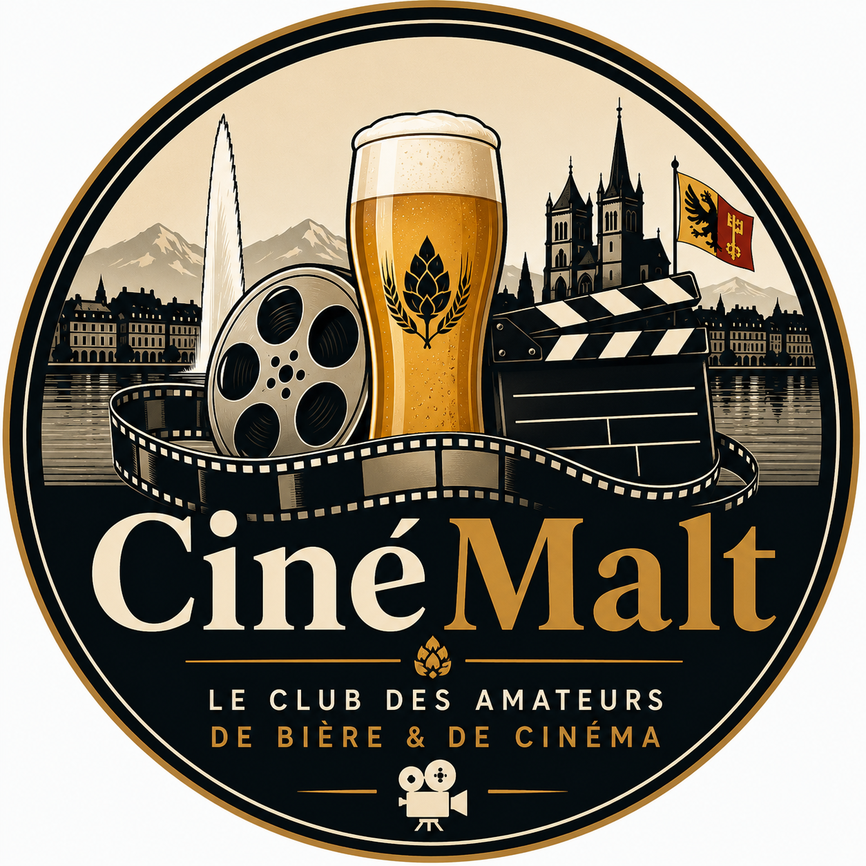 Logo CinéMalt, le club des amateurs de bière et de cinéma